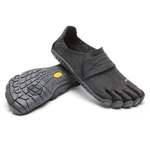 Vibram CVT-Hemp Black Mens Casual Shoes | India-364972